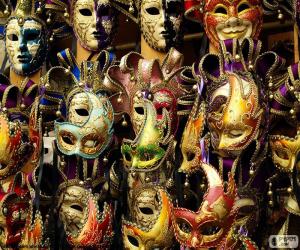 yapboz Klasik karnaval maskesi